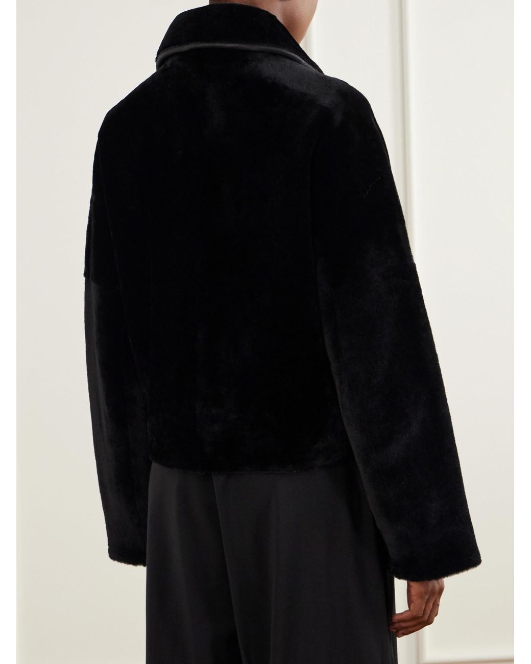 Joseph Black Kyro Reversible Shearling Jacket