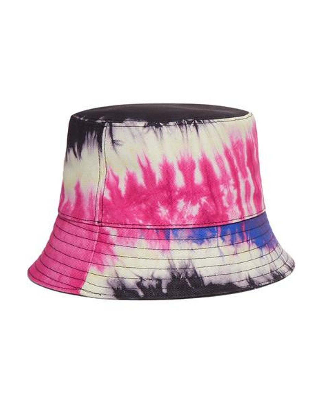 Prada Tie-dyed Cotton-canvas Bucket Hat in Pink | Lyst