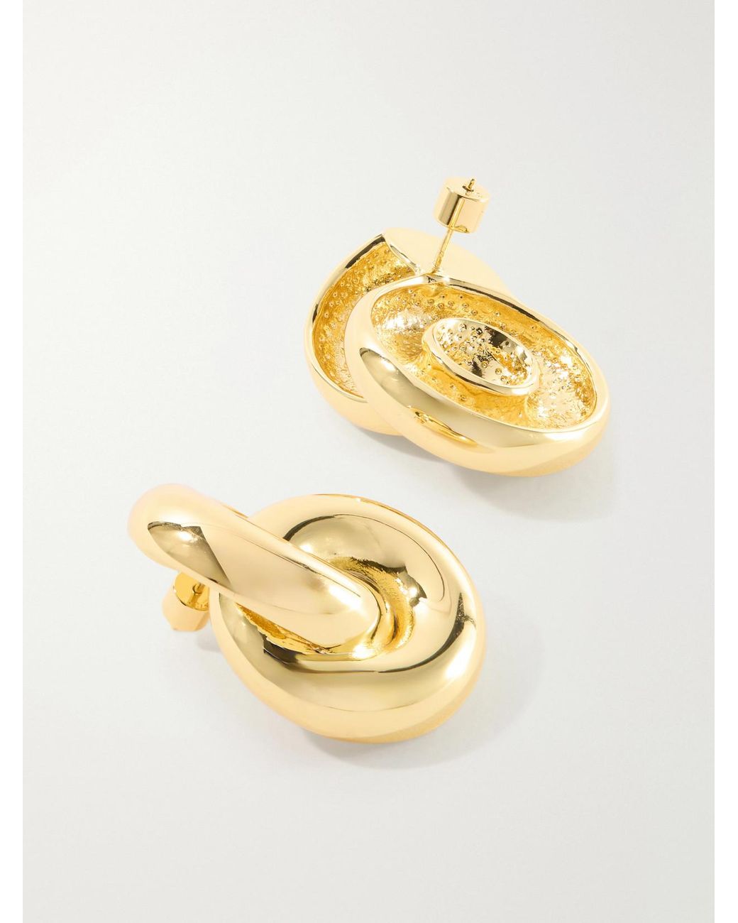Joolz by Martha Calvo Metallic Amina 14-Karat-Plated Earrings