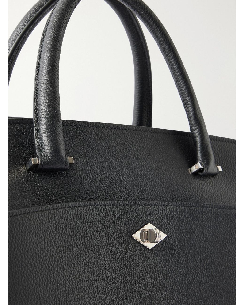 Metier Black Private Eye Textured-Leather Shoulder Bag