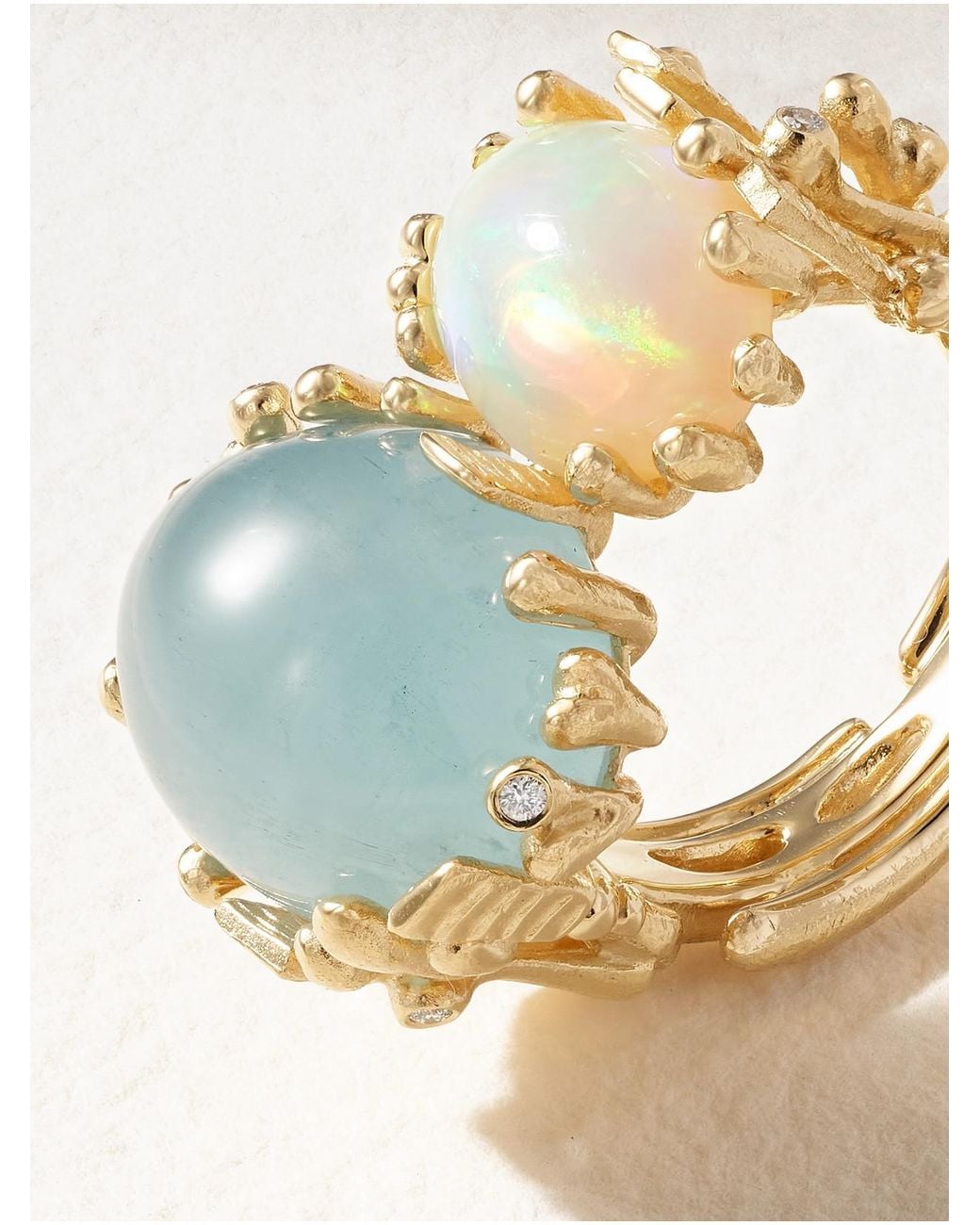 Ole Lynggaard Copenhagen Blue Boho 18-Karat Multi-Stone Ring