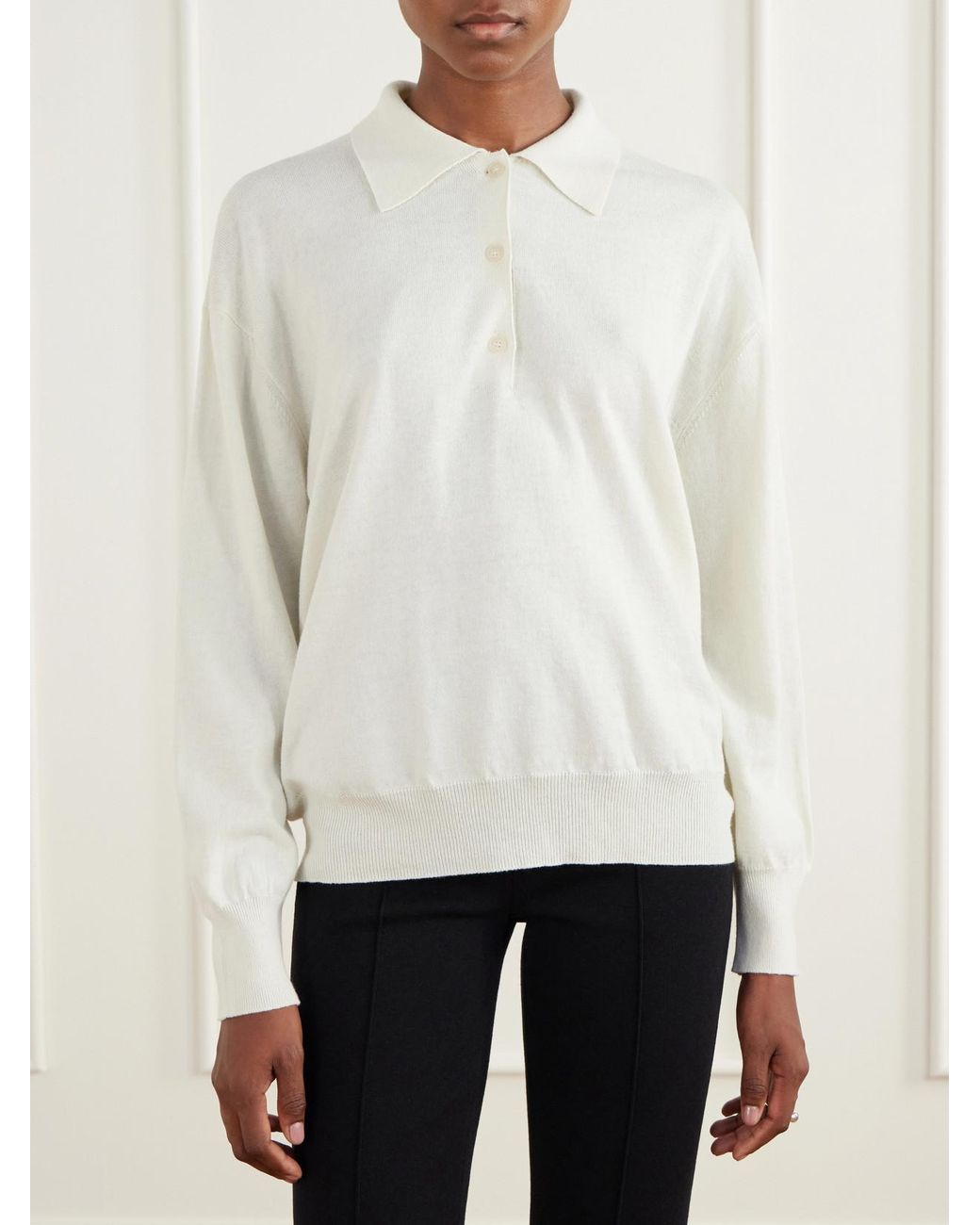 High Sport Natural Elyse Cotton And Wool-Blend Polo Shirt