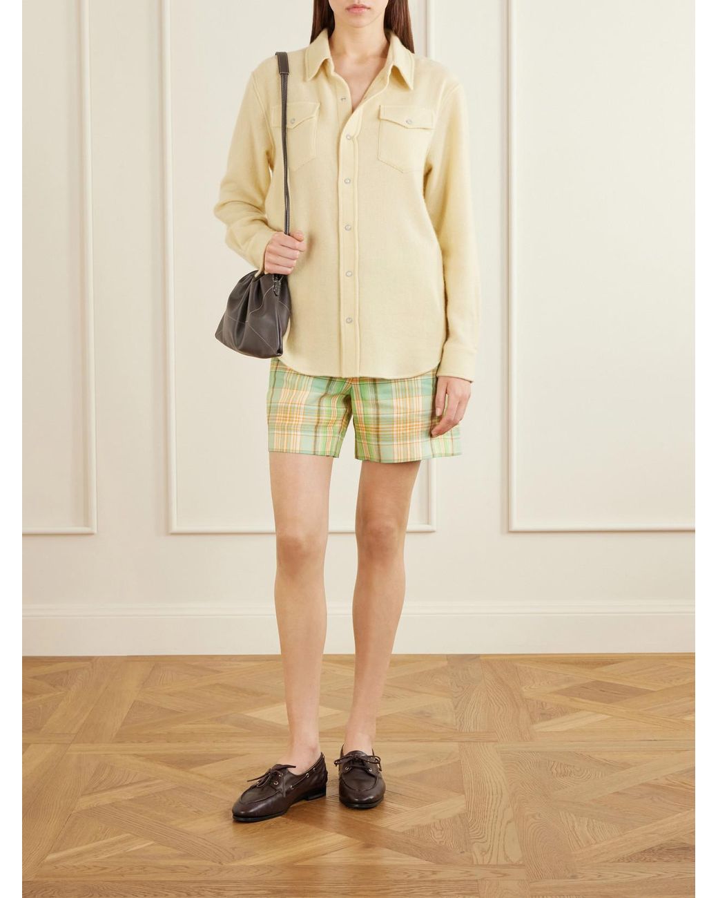 God's True Cashmere Natural Daffodil Cashmere Shirt