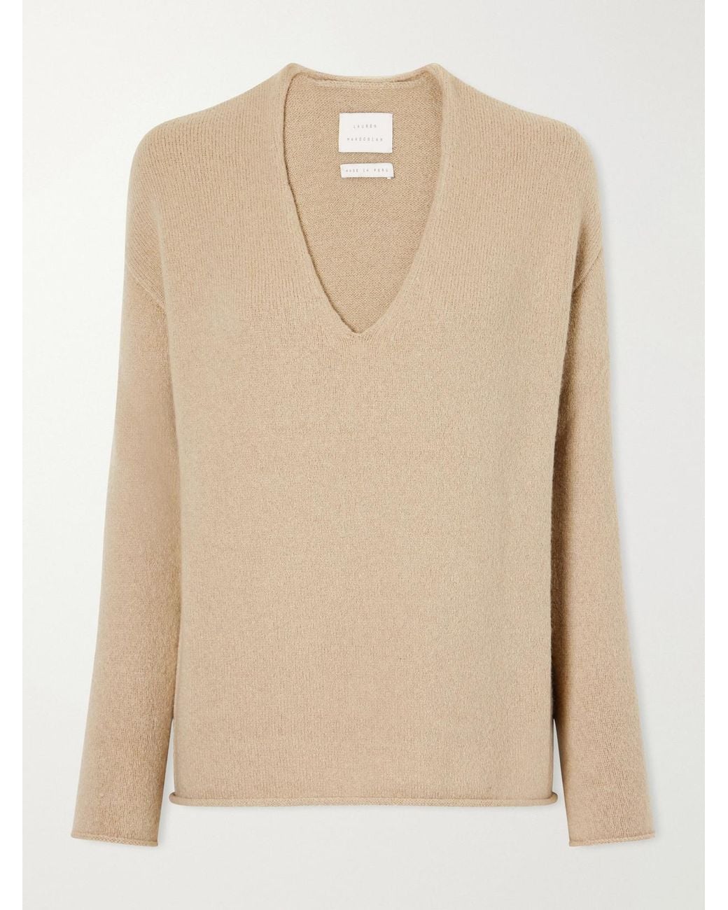 Lauren Manoogian Natural Alpaca And Cashmere-Blend Sweater