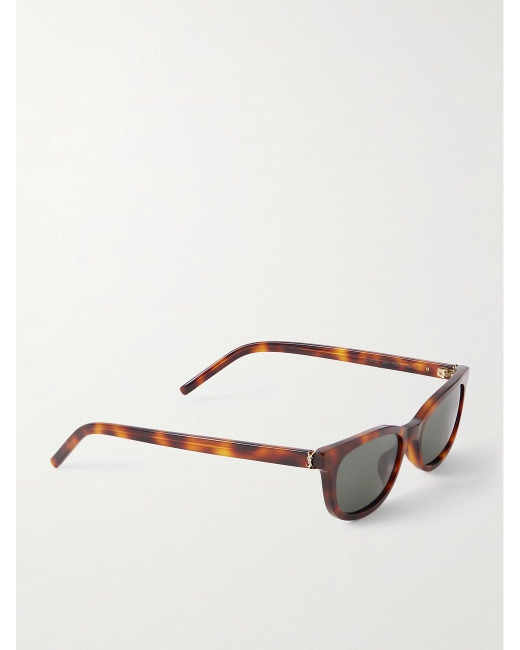 Saint Laurent Multicolor Cat-Eye Acetate Sunglasses