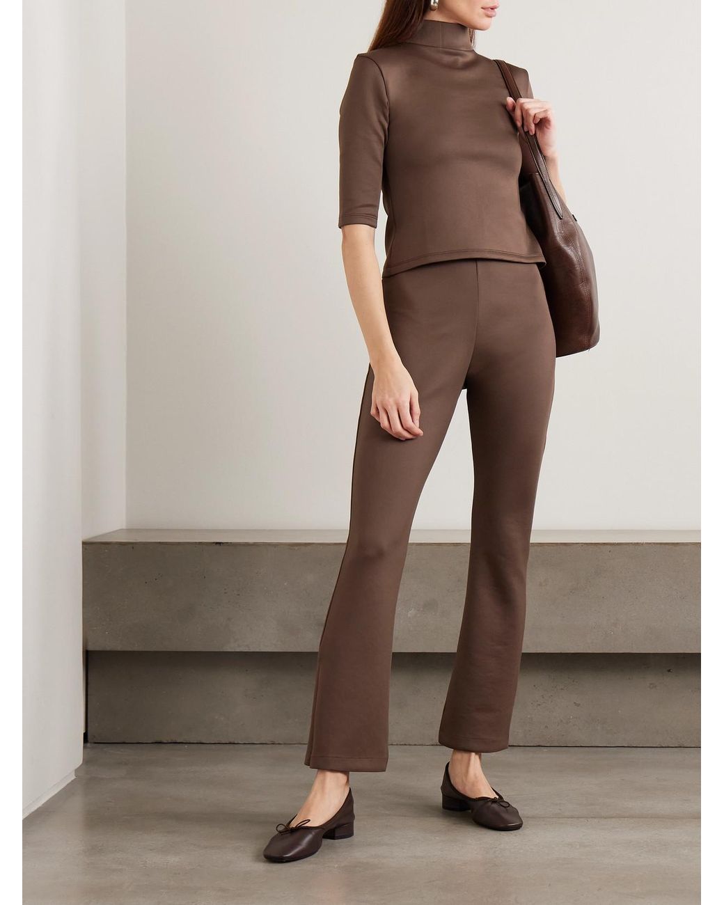 The Park Brown Thea Scuba Top