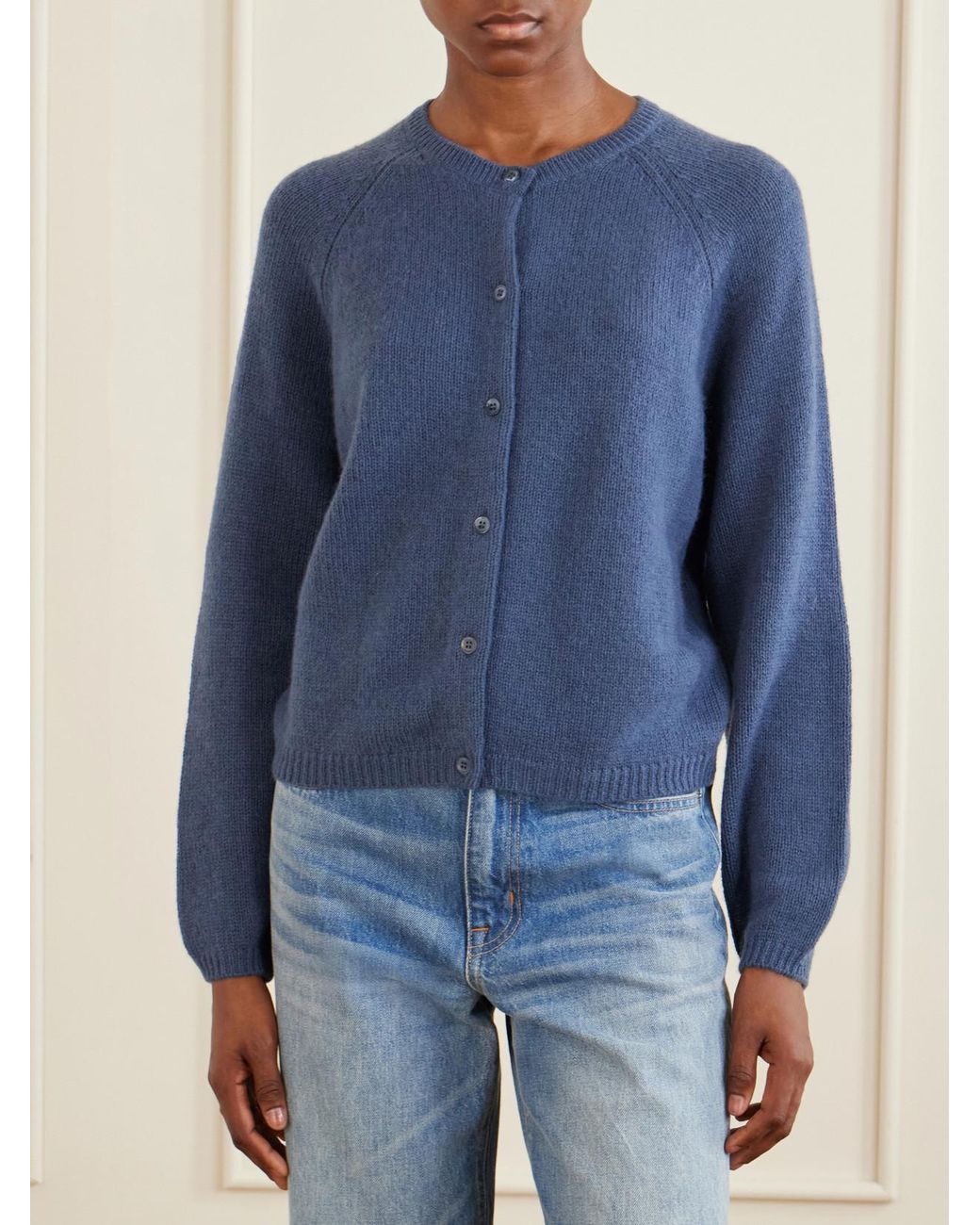 Doen Blue Peroline Cashmere Cardigan