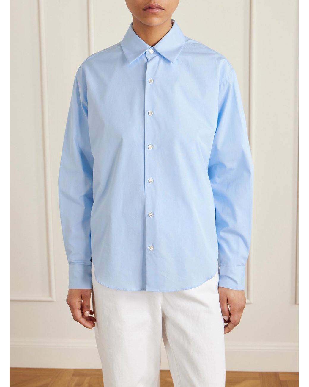 Comme Si Blue Cotton-Poplin Shirt