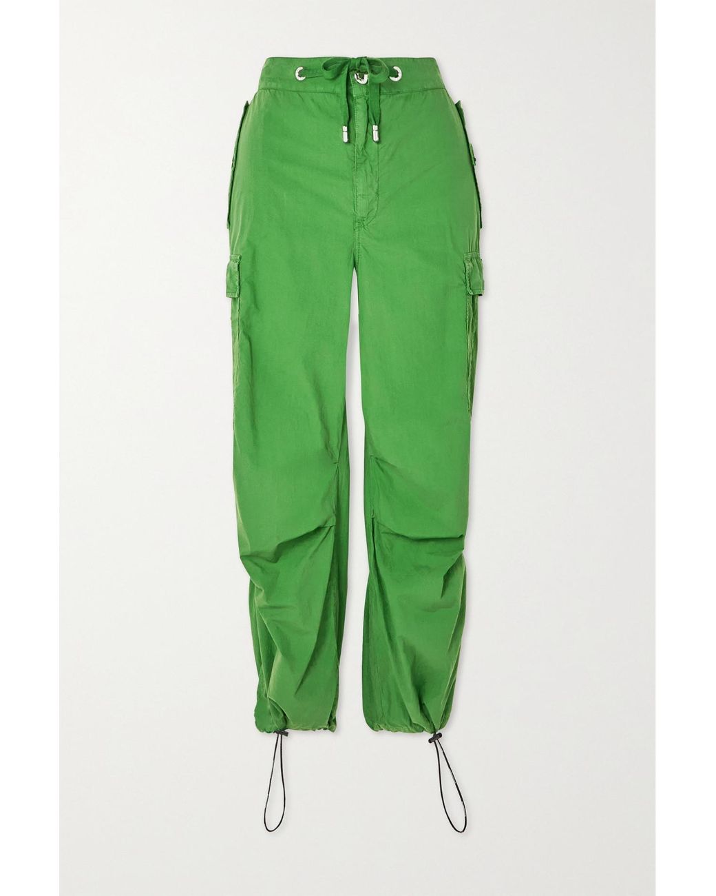 Dolce & Gabbana Cotton-poplin Tapered Cargo Pants in Green | Lyst