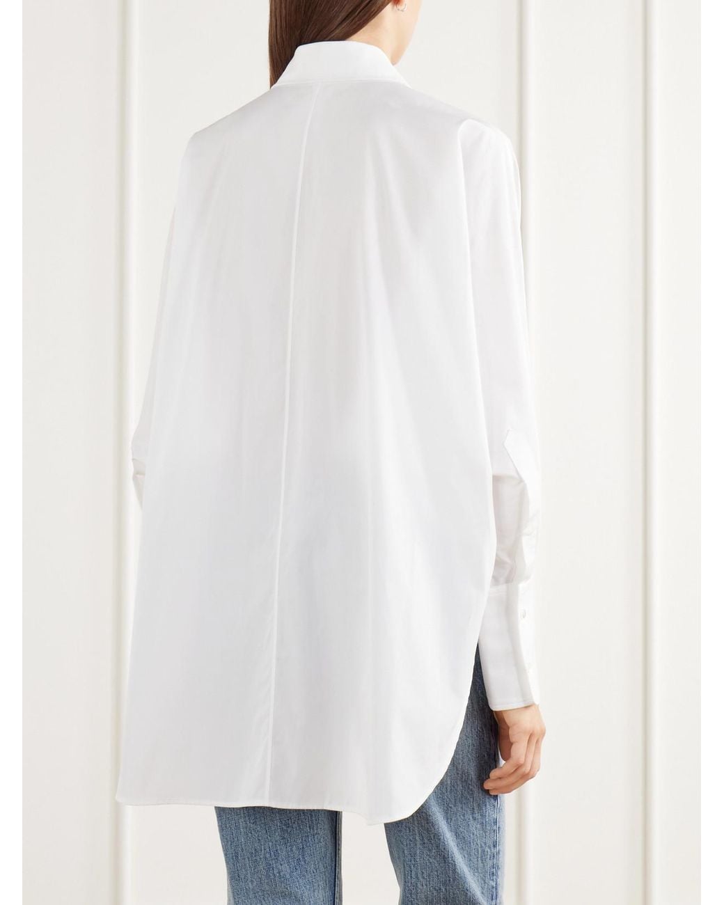 RÙADH White The Dover Tux Organic Cotton-Poplin Shirt