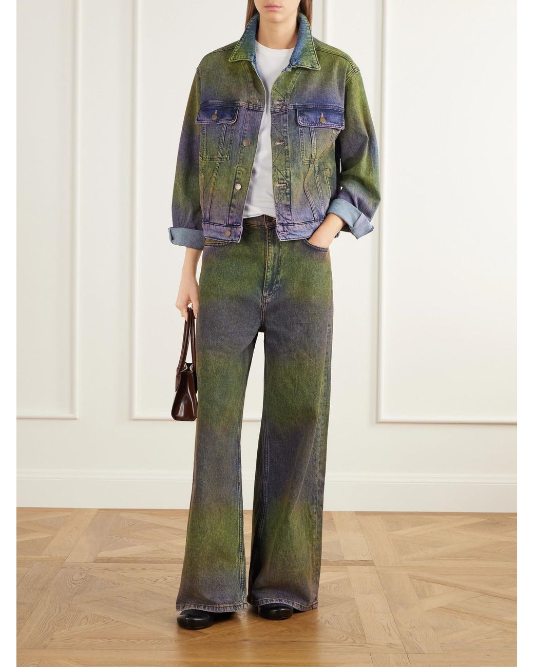 Sanderlak Green Ombré Denim Jacket