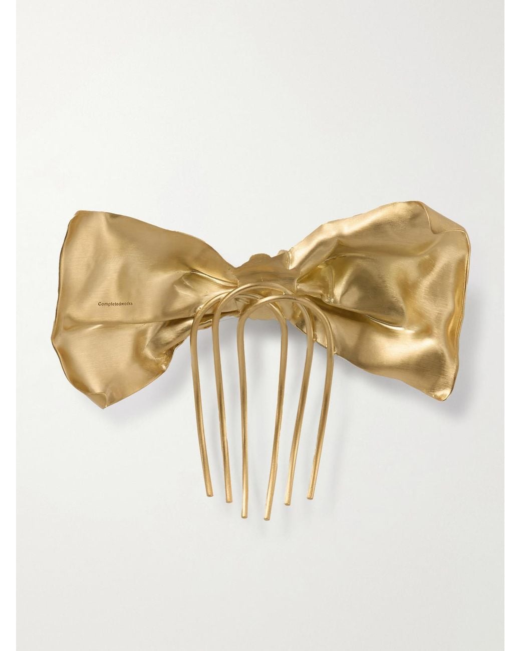 COMPLETEDWORKS Natural Plated Bow Hair Comb