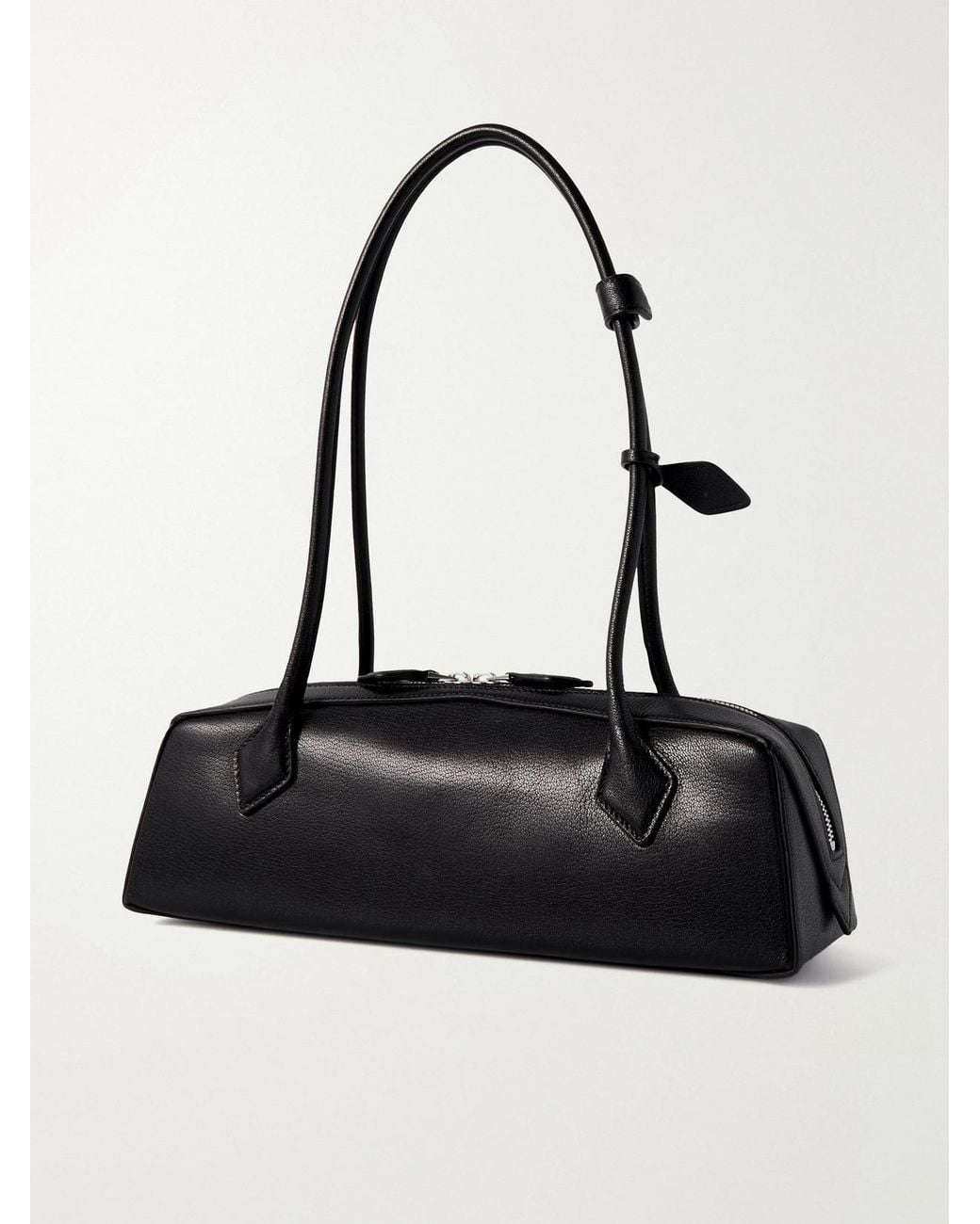 Alaïa Black Le Teckel Textured-Leather Shoulder Bag