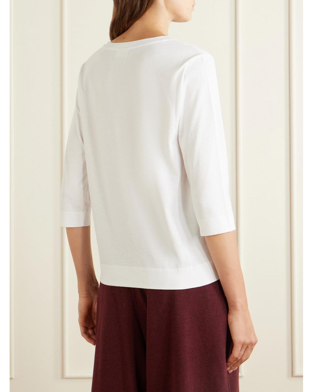 Dries Van Noten White Cotton T-Shirt