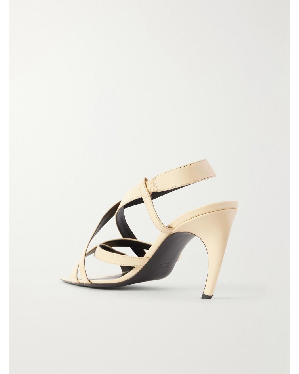 Khaite Natural Sadie 14 Leather Sandals