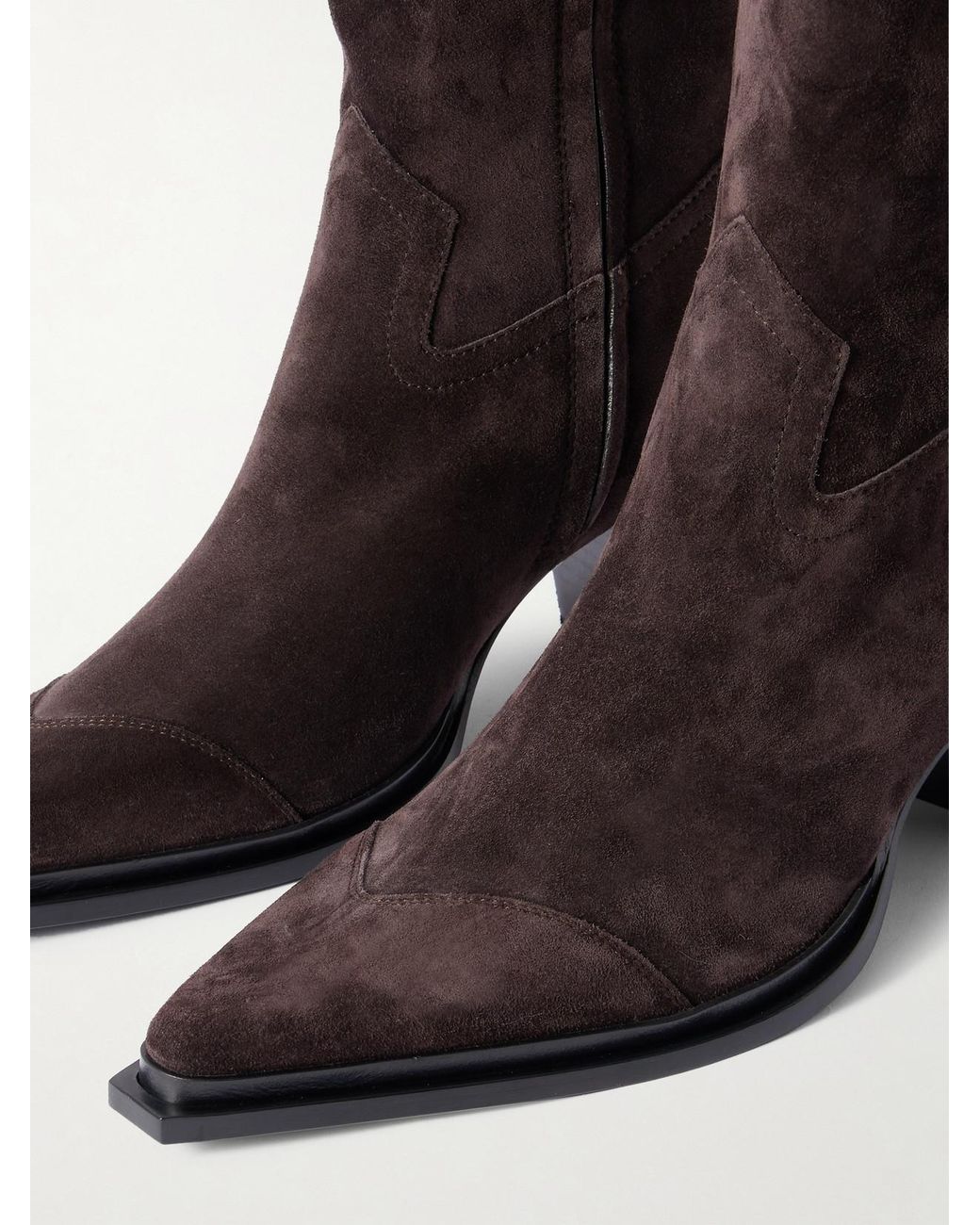 Jimmy Choo Black Cece 60 Suede Ankle Boots