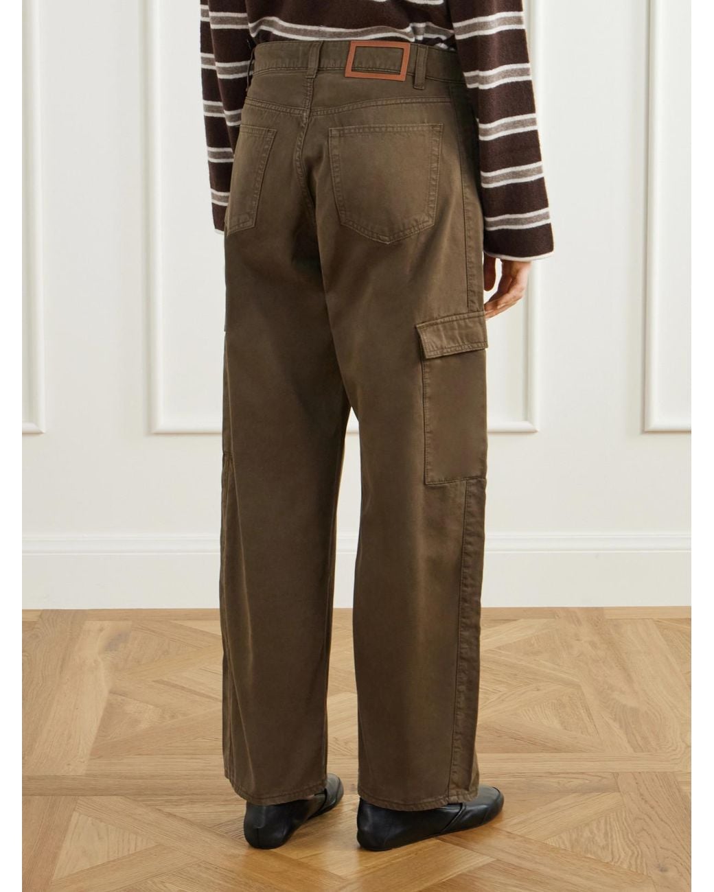 La Ligne Natural Mid-Rise Barrel-Leg Jeans
