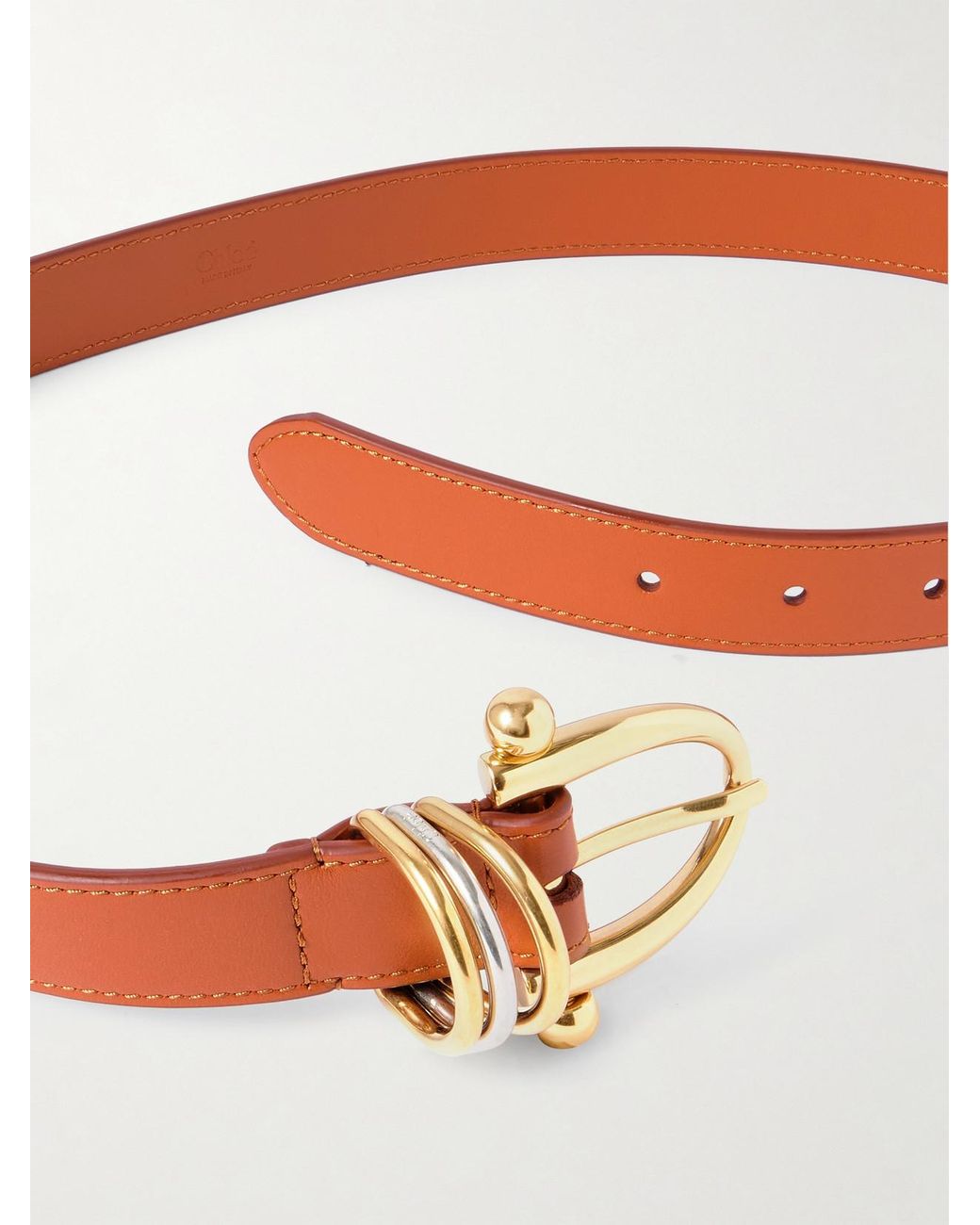 Chloé Orange Bracelet Leather Belt