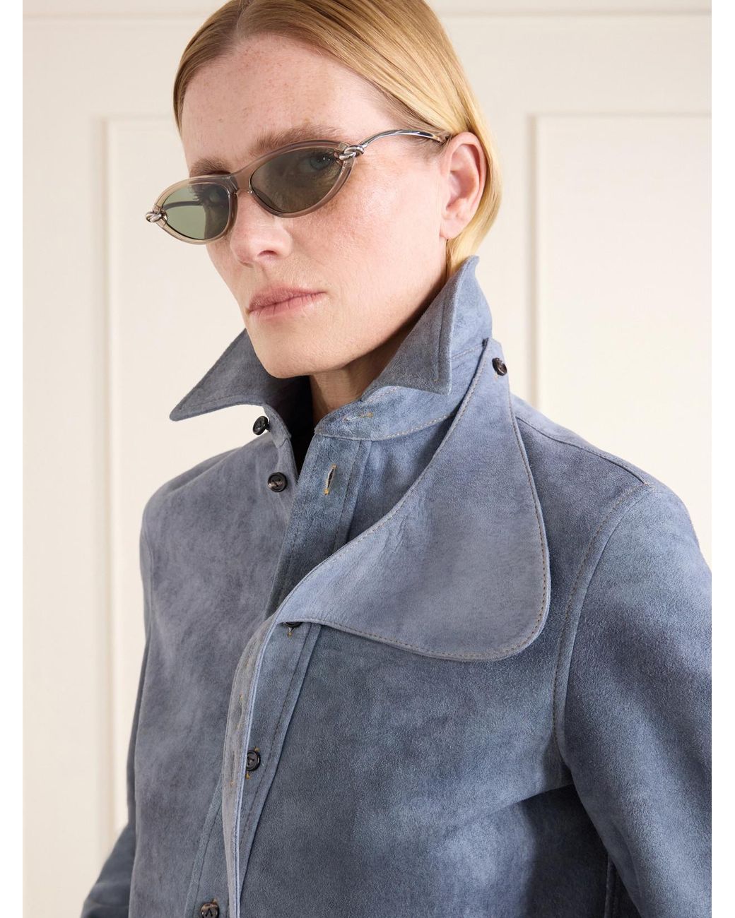 Bottega Veneta Natural New Knot Cat-Eye-Tone And Acetate Sunglasses