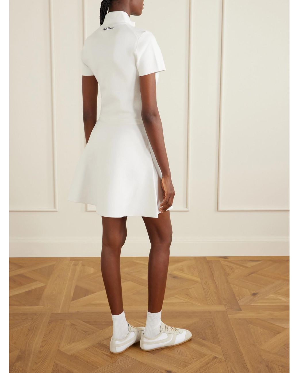 Polo Ralph Lauren White The Championship Wimbledon Stretch-Knit Mini Dress