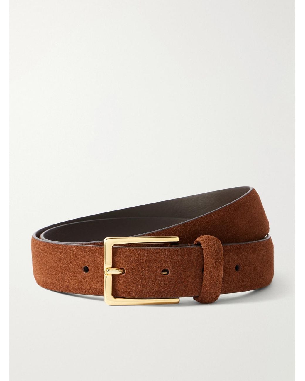 Andersons Brown Suede Belt