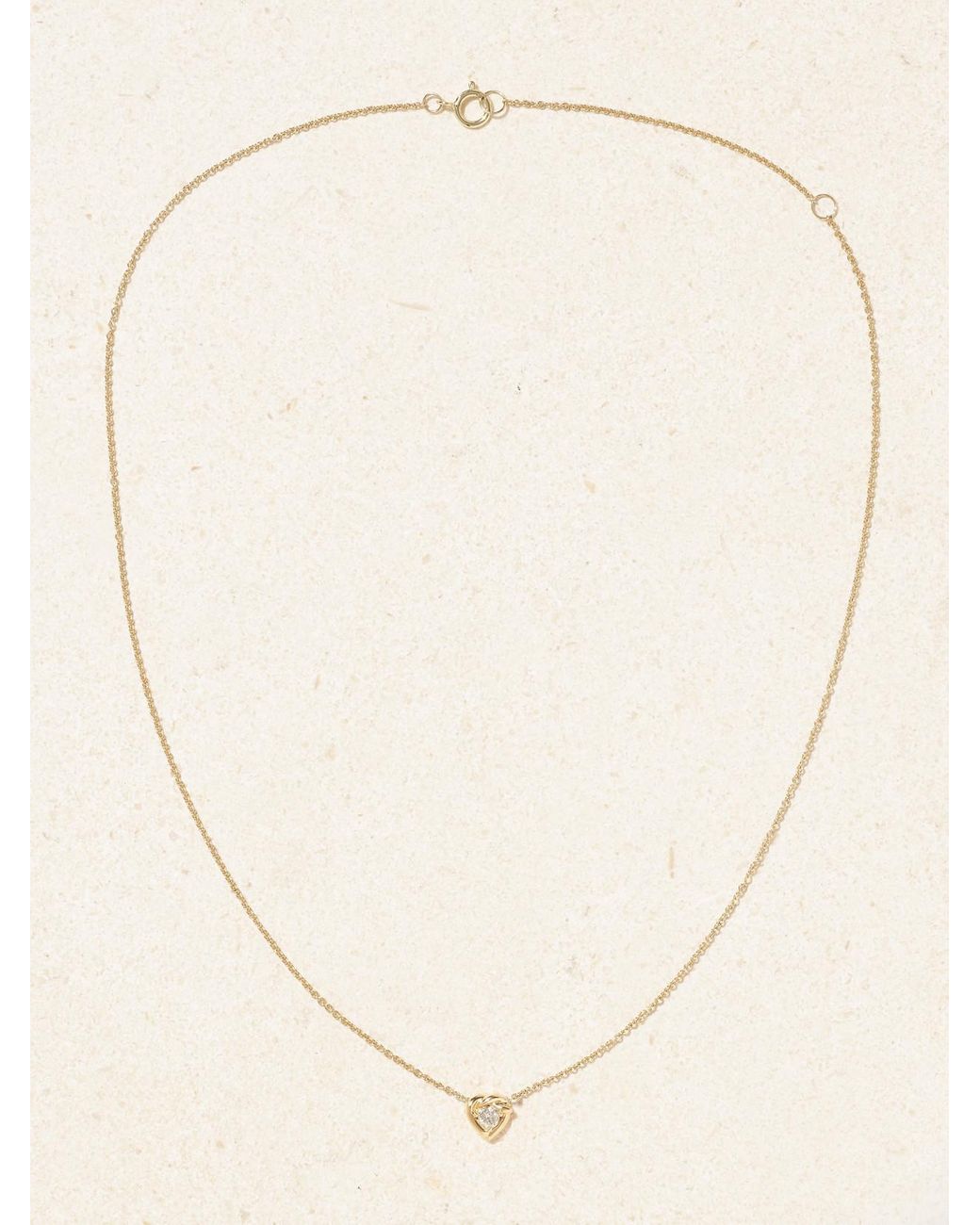 STONE AND STRAND Natural Tie The Knot 10-Karat Diamond Necklace