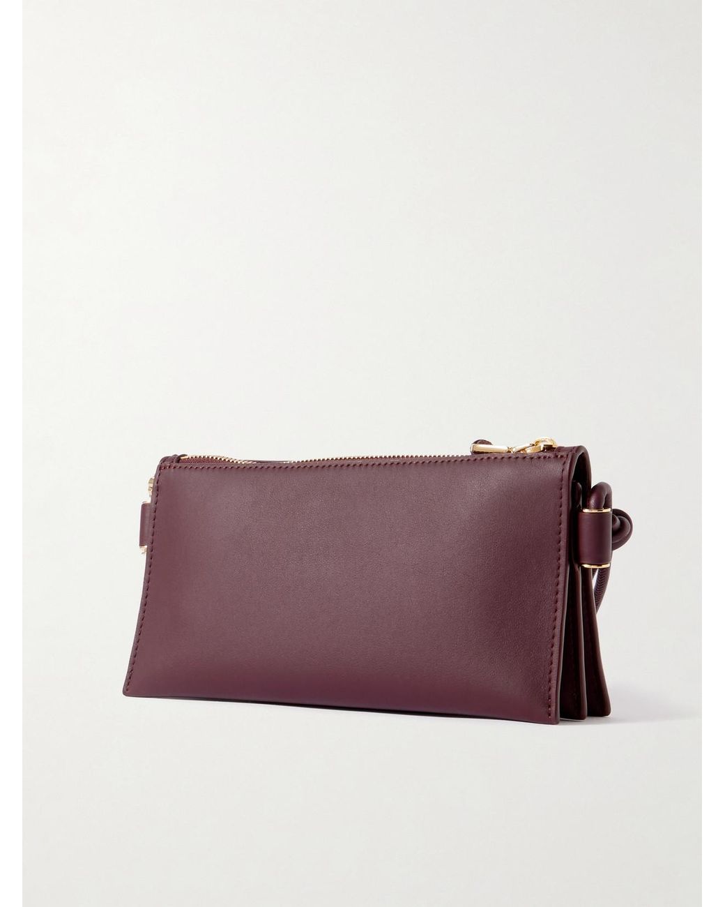 Loewe Purple Joya Embellished Leather Shoulder Bag