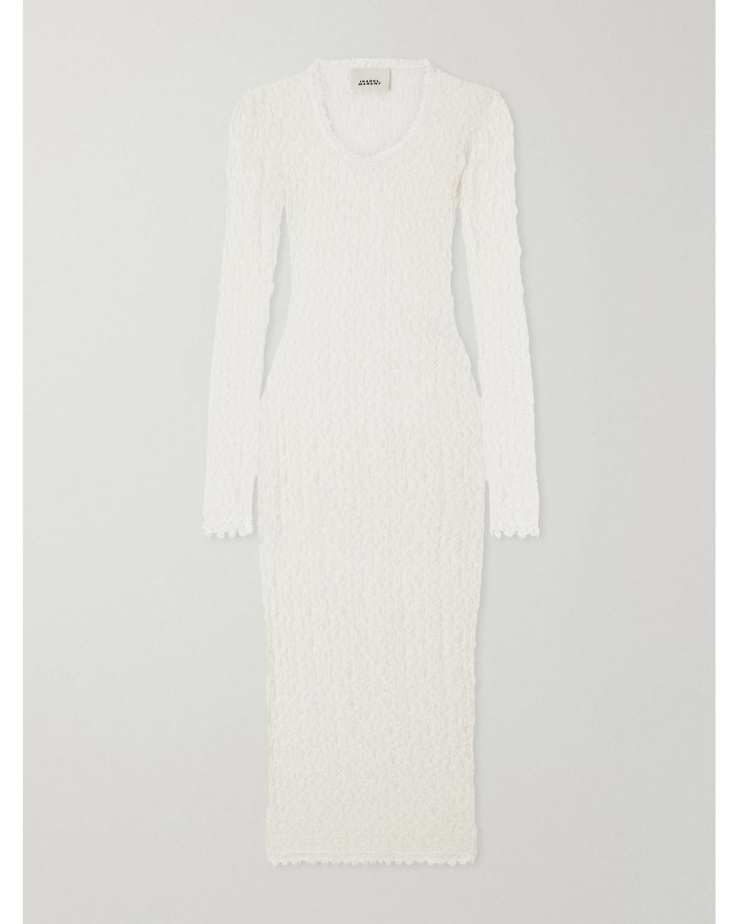 Isabel Marant White Belsane Lace Midi Dress