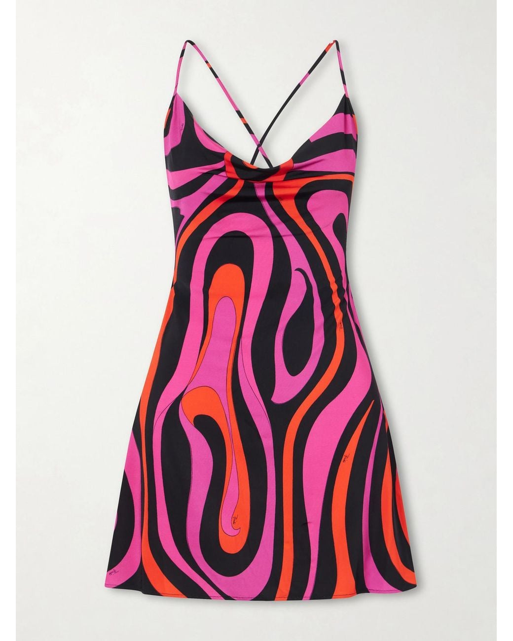 Emilio Pucci Red Printed Stretch-Jersey Mini Dress