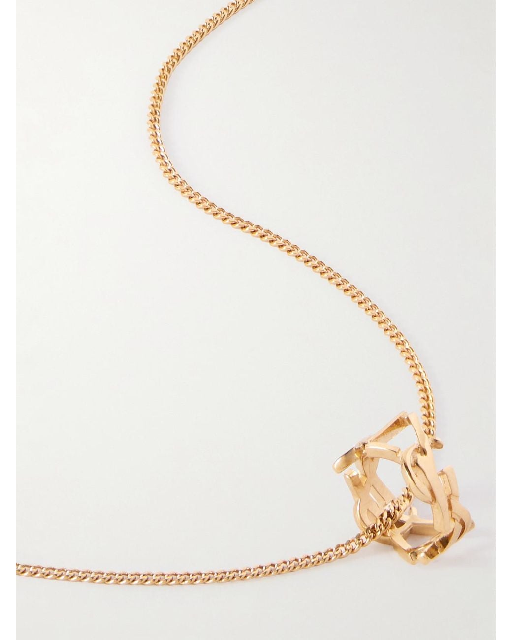 Saint Laurent Natural Tone Necklace