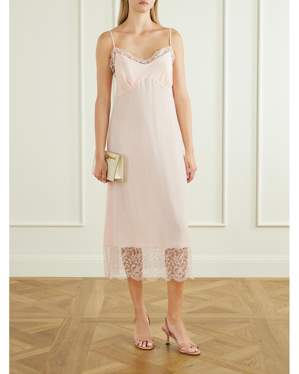 Jimmy Choo Pink Elsy 70 Slingback Crackled-Leather Sandals