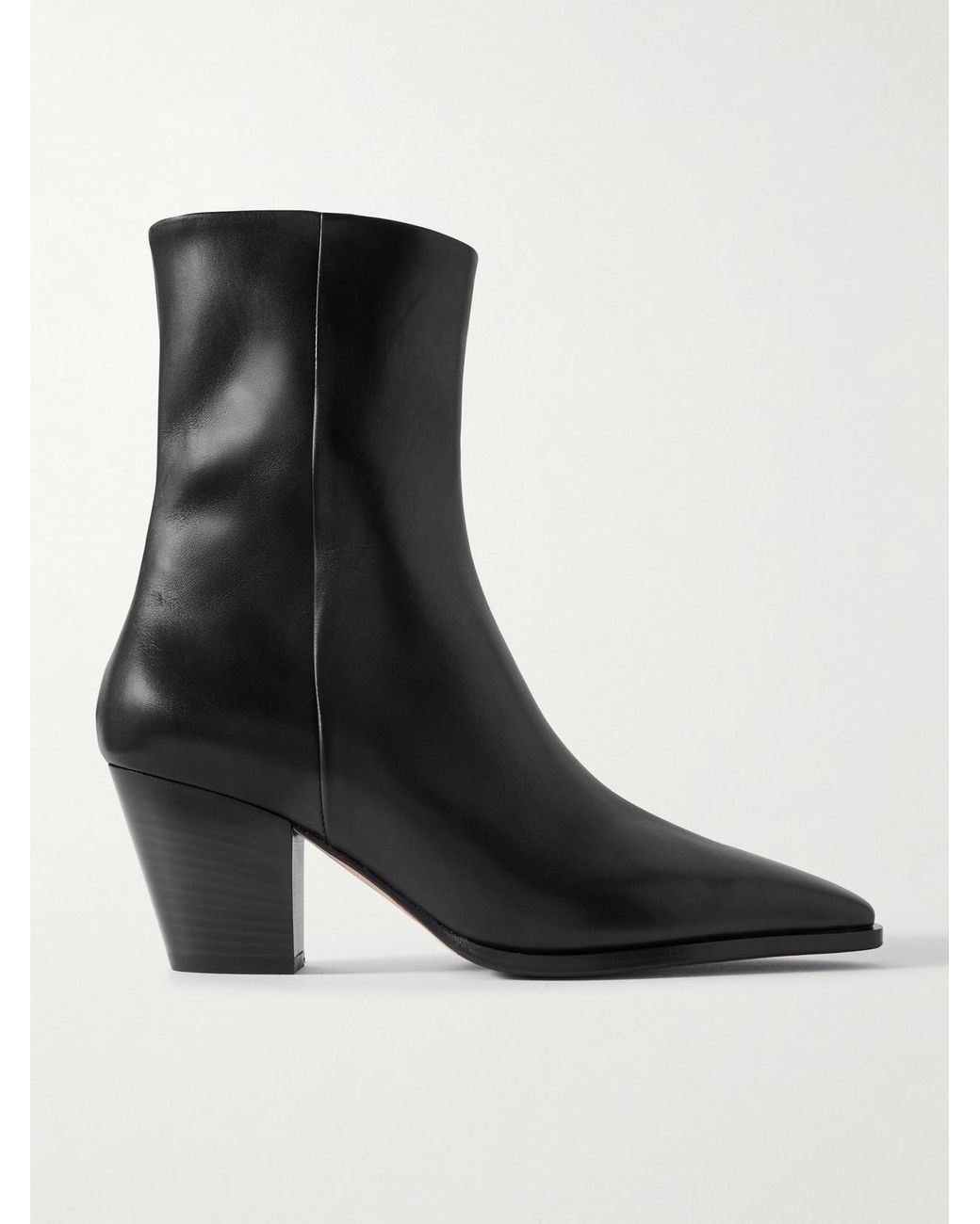 Aeyde Black Hedvig Leather Ankle Boots