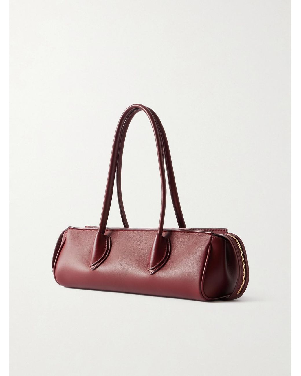 Khaite Red Donna Leather Shoulder Bag