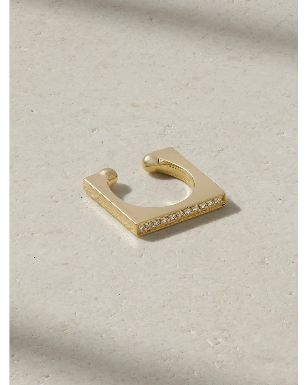 Mizuki Natural 14-Karat Diamond Ear Cuff