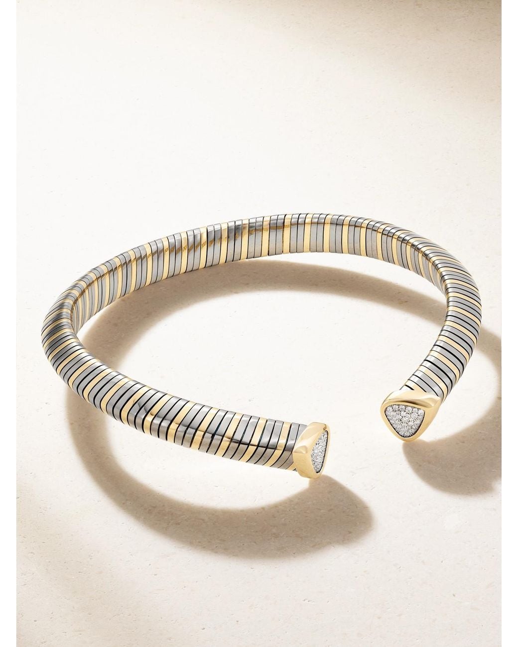 Marina B Natural Trisola 18-Karat, Titanium And Diamond Necklace