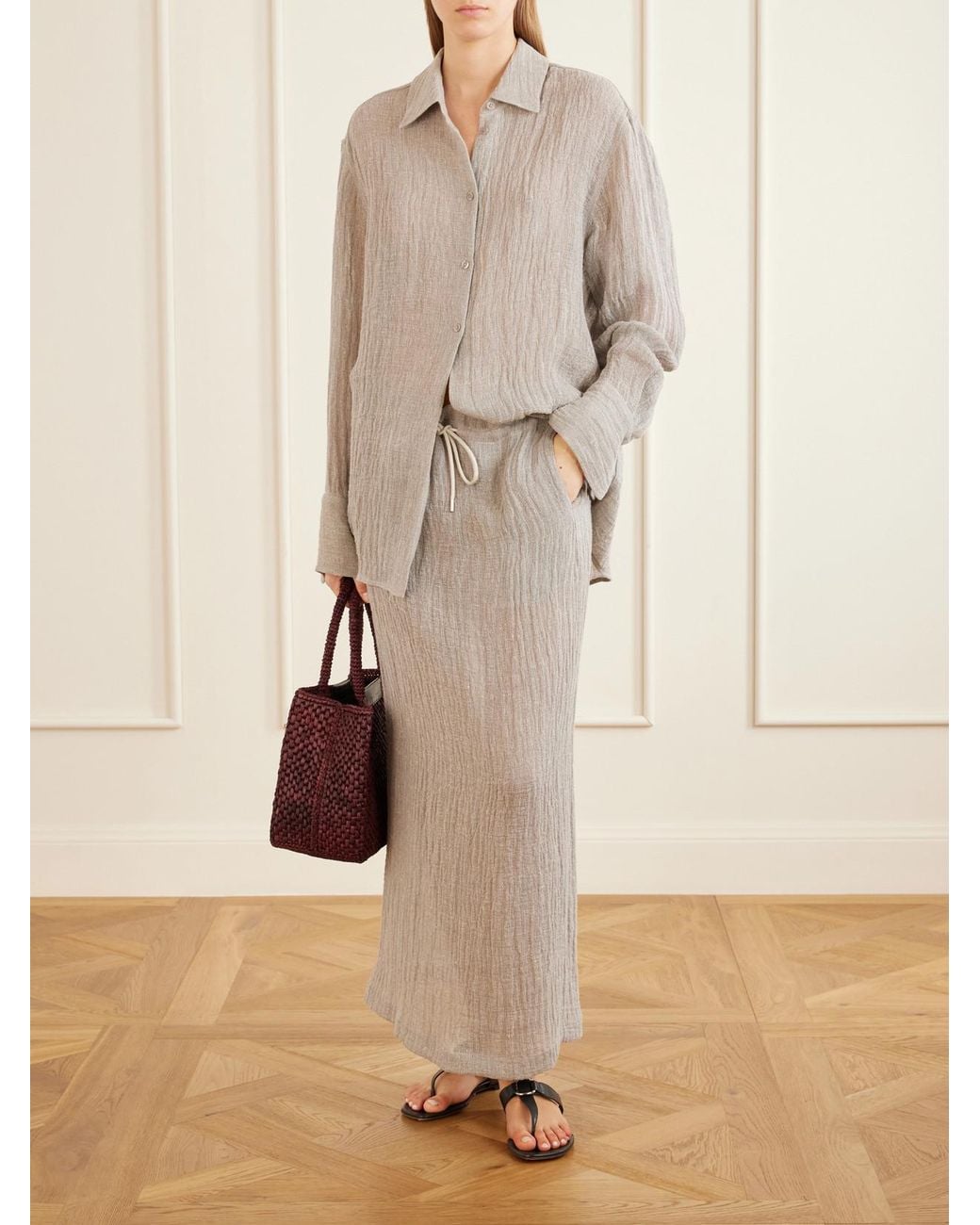 Kallmeyer Natural Mollie Linen-Blend Shirt