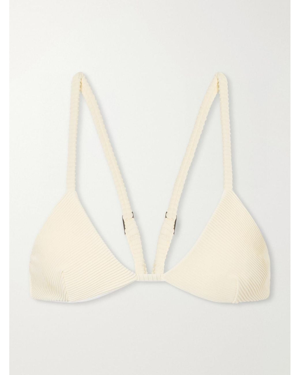 Haight Natural Cora Ribbed Bikini Top