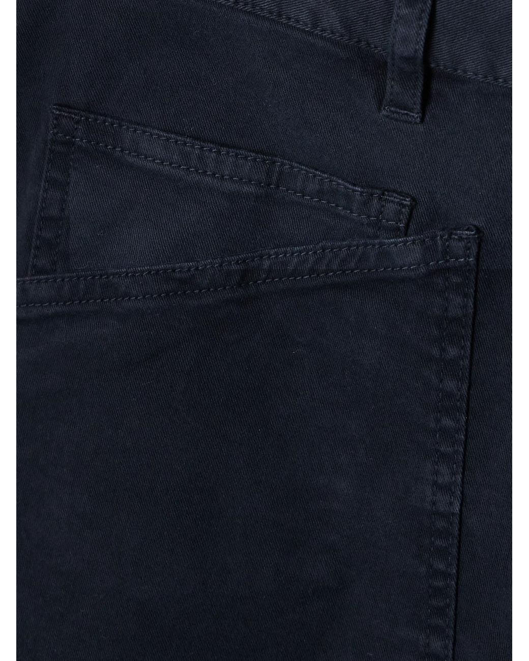 Nili Lotan Blue Shon Cotton-Blend Twill Tapered Pants