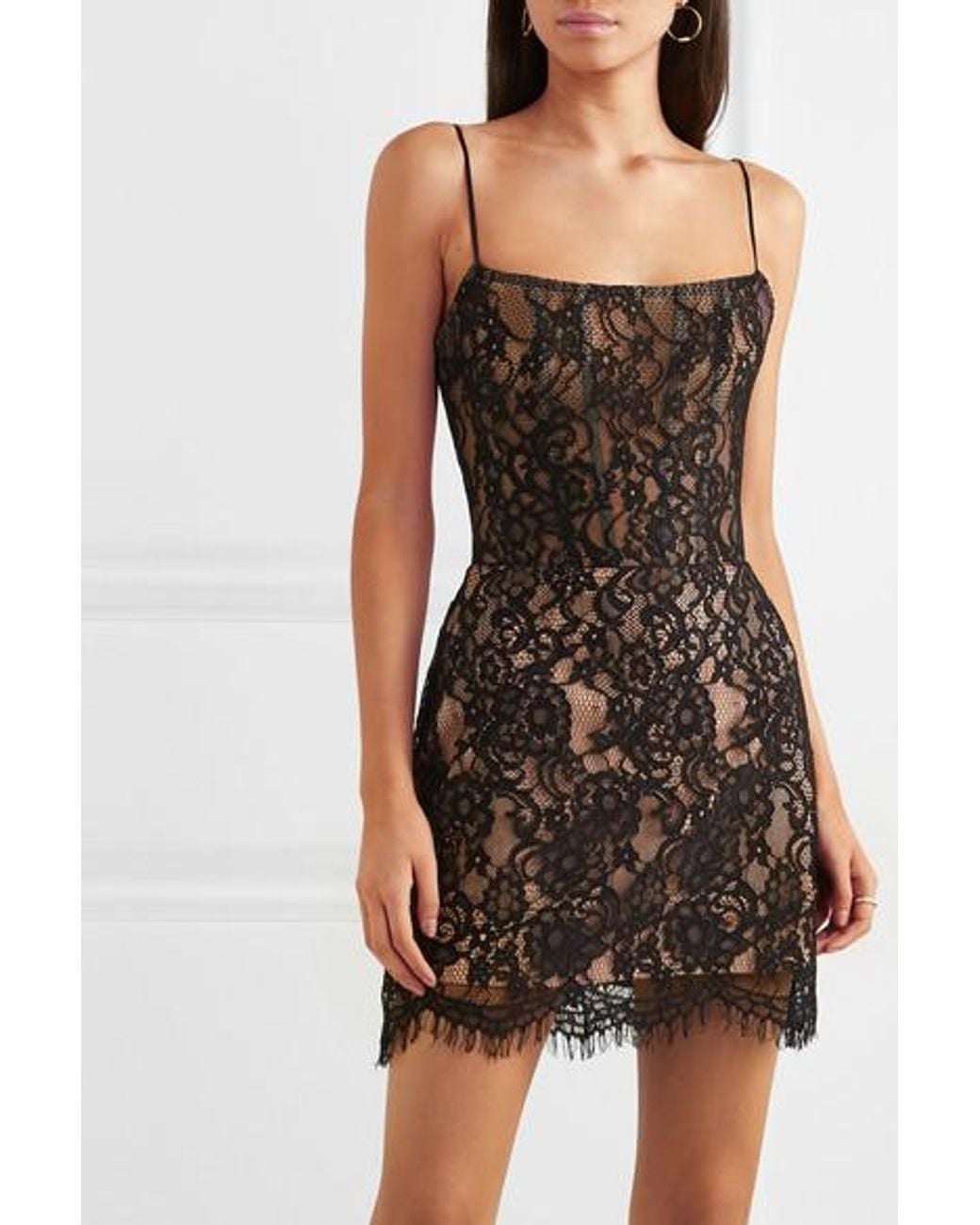 knee length dresses for ladies Off-The-Shoulder Lace Mini Dress 44 (FR) / Pink main image 0