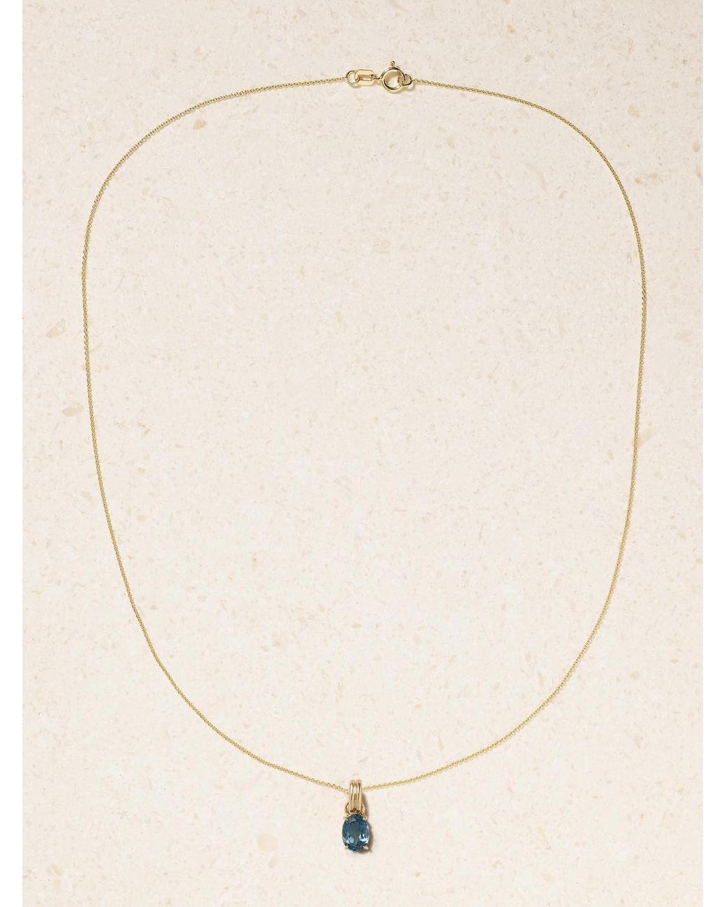 STONE AND STRAND Natural Beekman 14-Karat Topaz Necklace