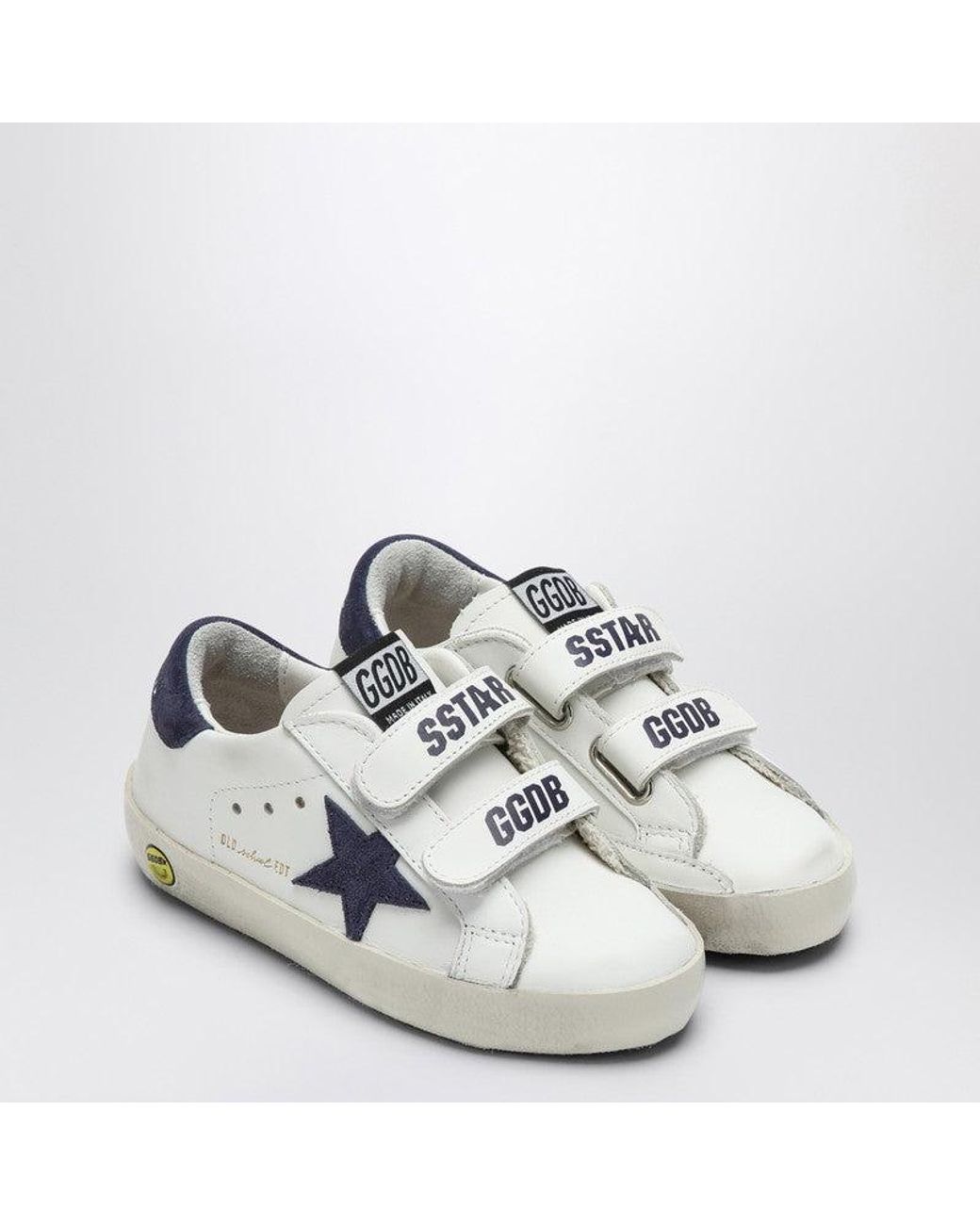 Golden Goose Old School/ Low Trainer in White Lyst