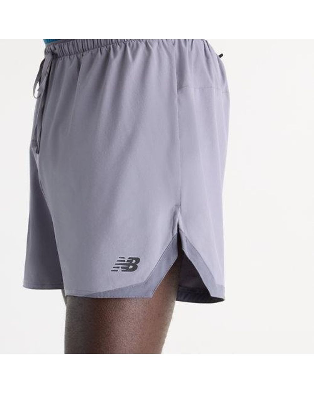 New Balance Blue Rc Essential Short 5" for men