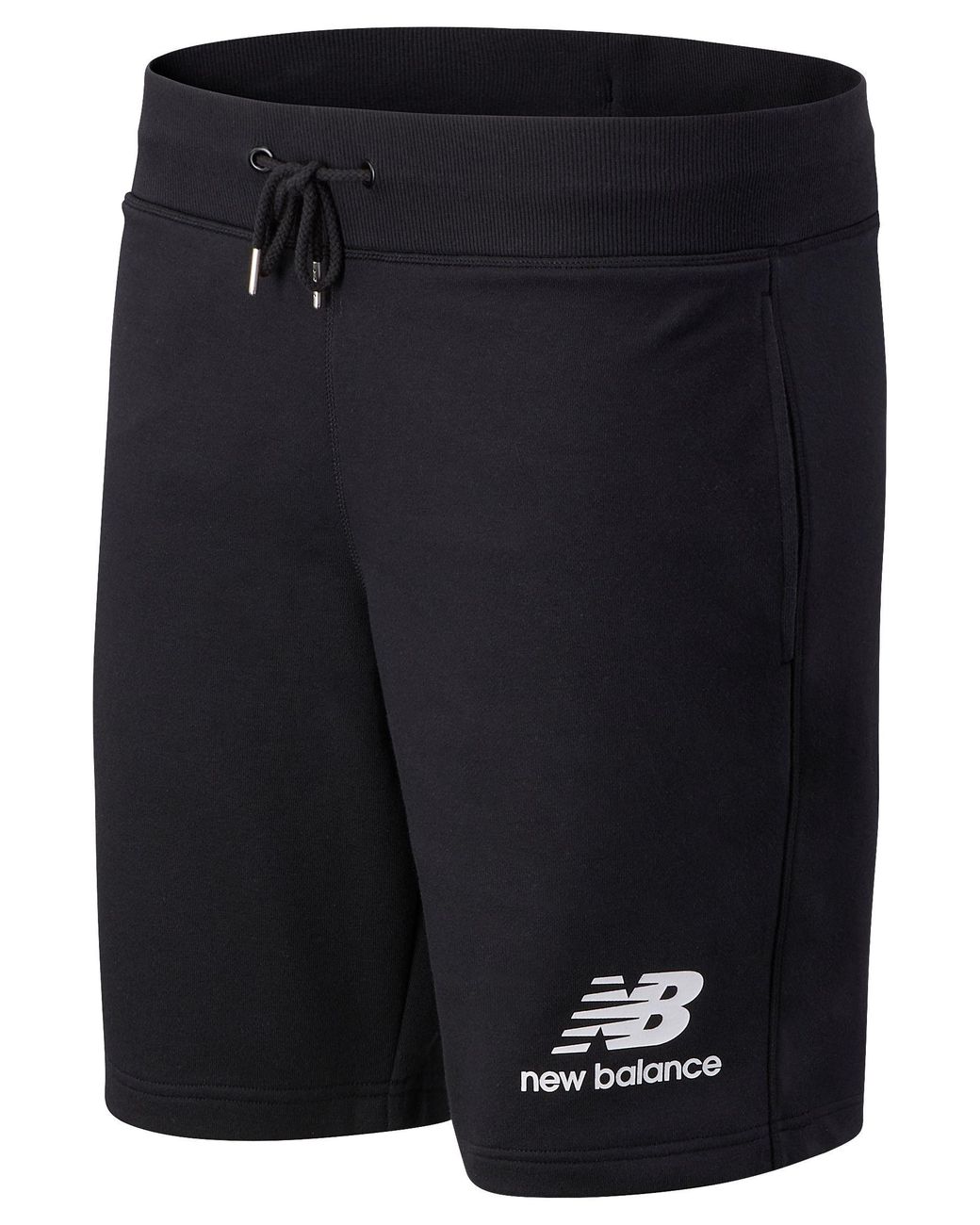 New Balance Nb Essentials Stacked Logo Short in Black for Men - Lyst