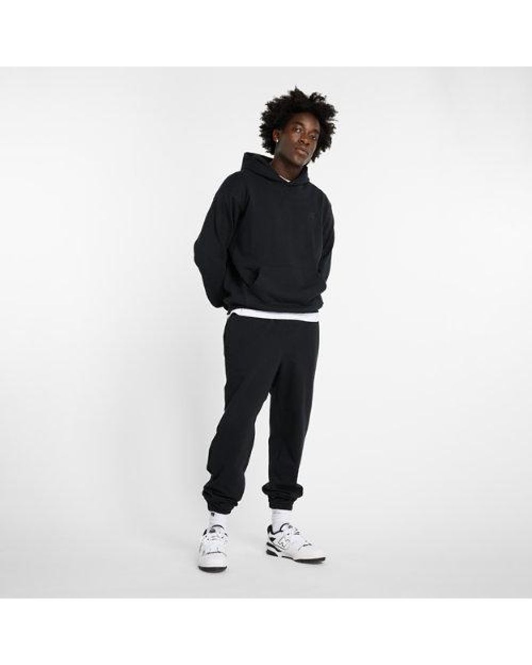 New Balance Black Athletics French Terry Jogger for men