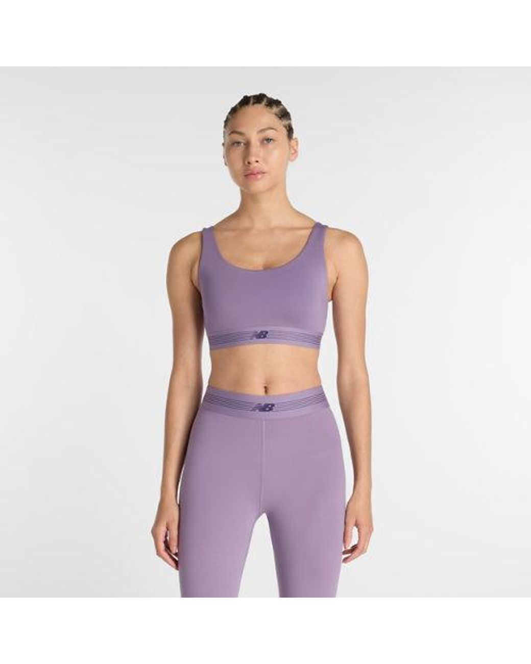 New Balance Ac Train Bra in het Purple