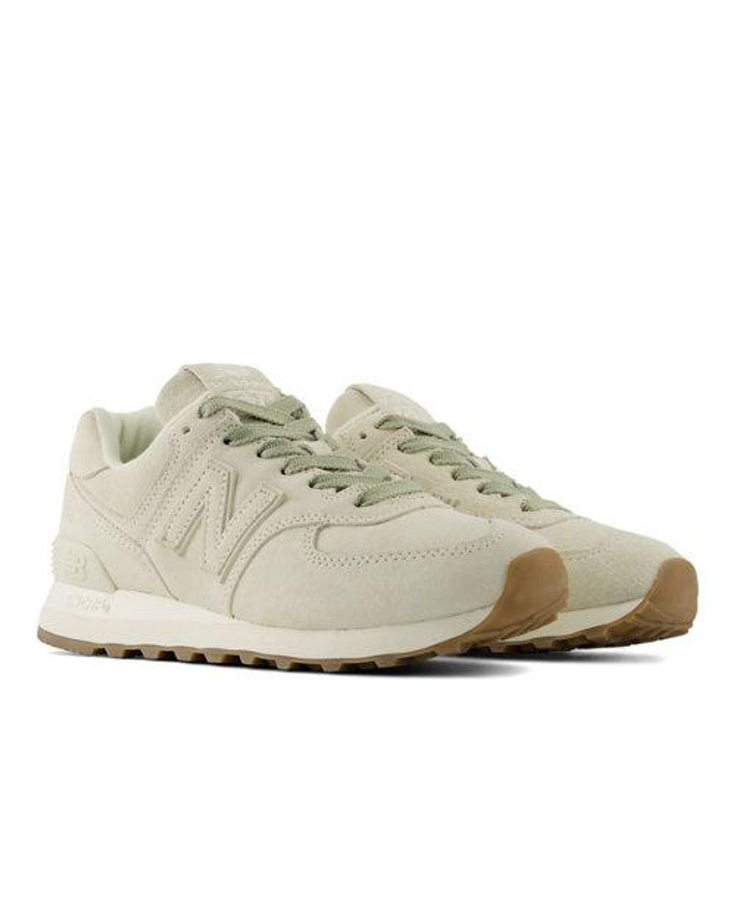 New Balance White 574