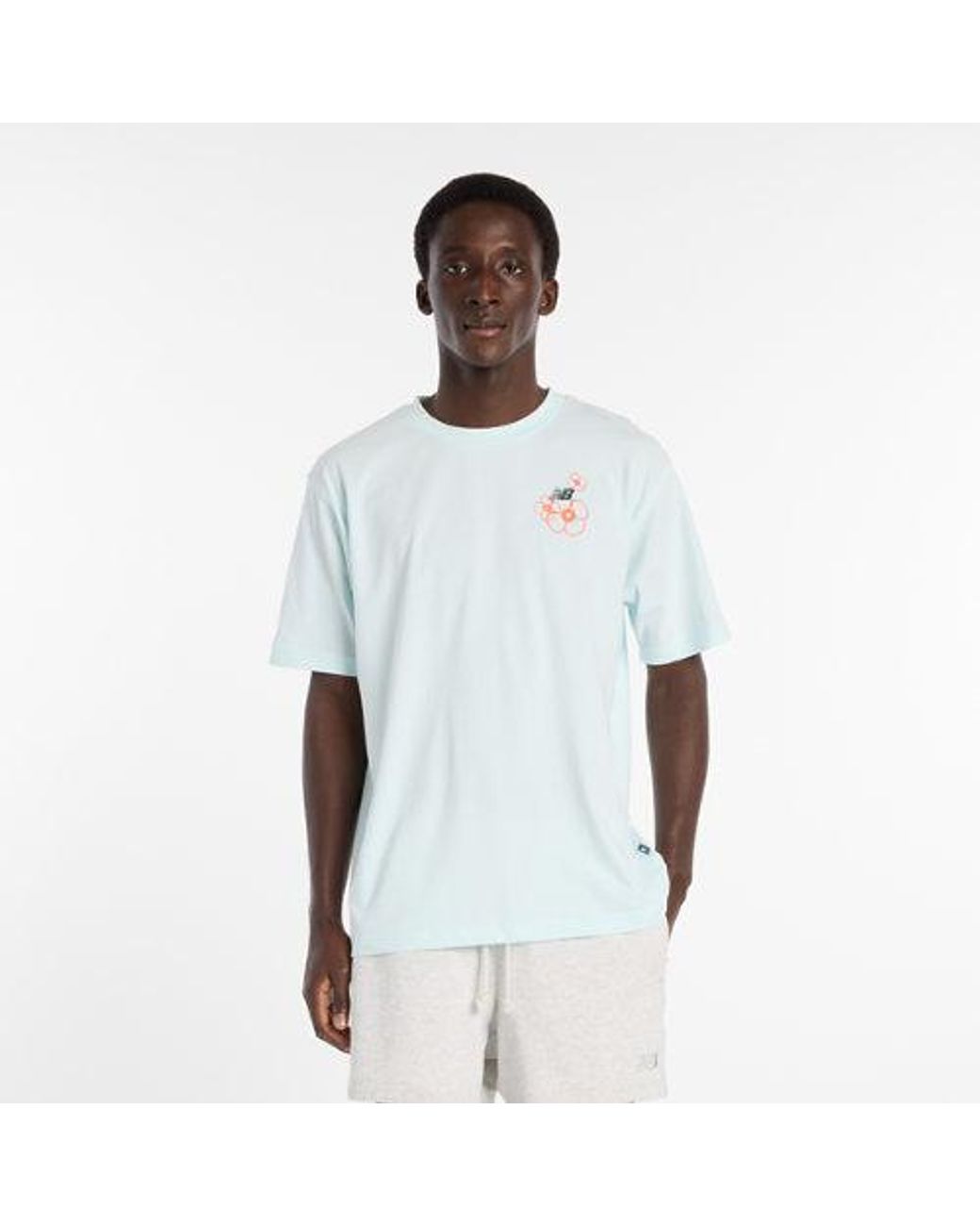 New Balance White La City Run T-Shirt for men