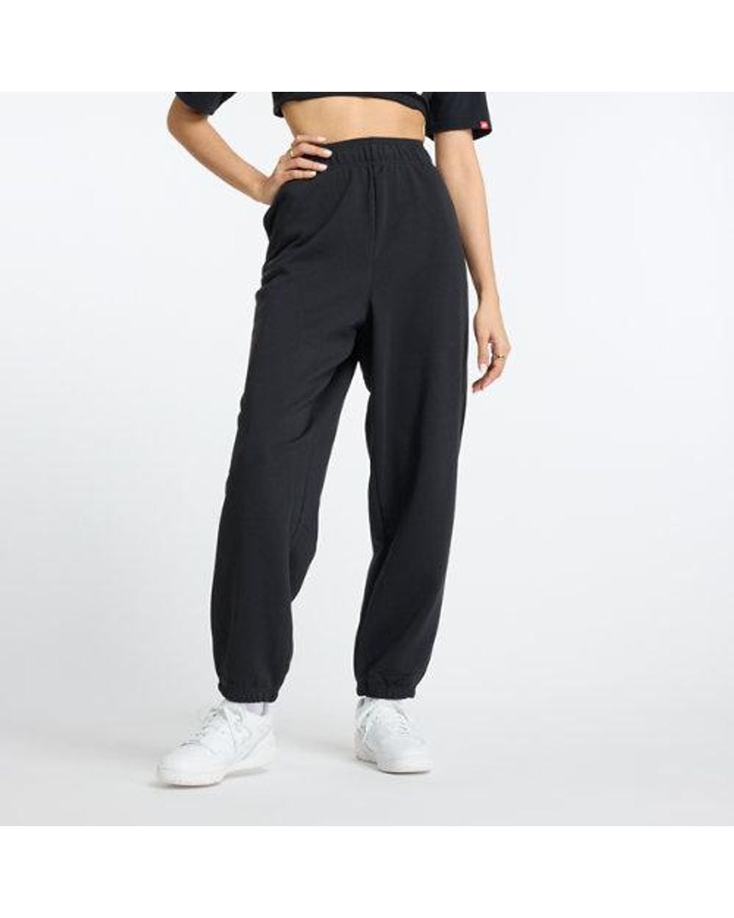 New Balance Black Sport Essentials French Terry Jogger