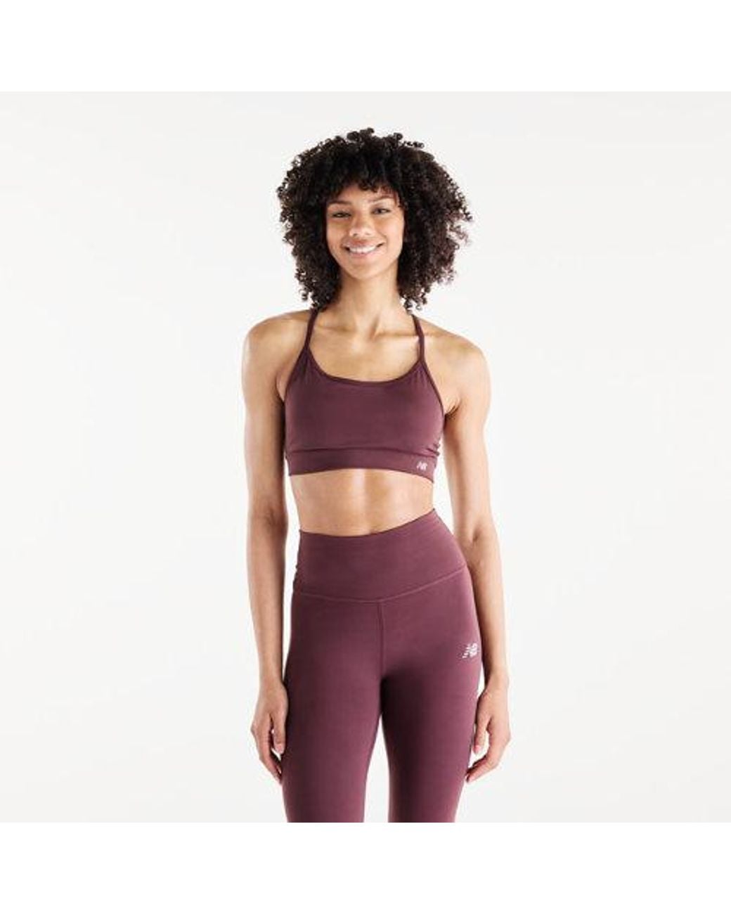 New Balance Purple Nb Essential Yoga Bra