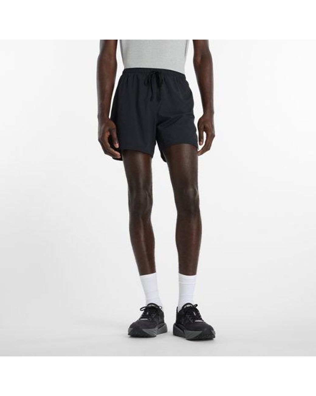 New Balance Black Rc Essential Short 5" for men
